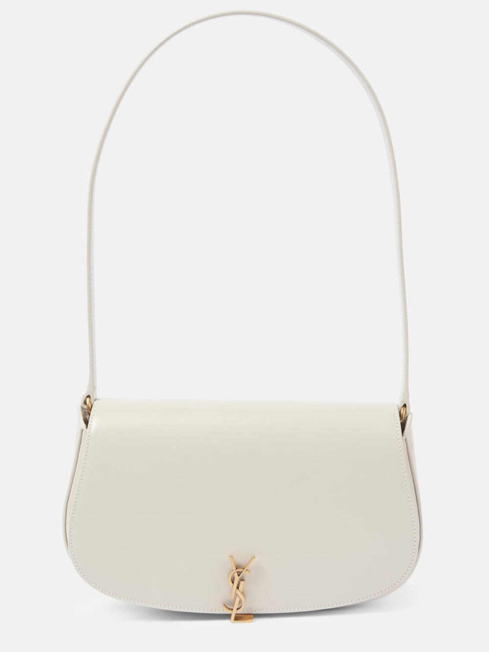 SAINT LAURENT Voltaire Mini leather shoulder bag in Cream